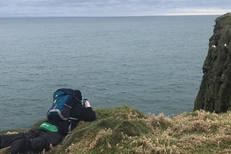 John McLaughlin capturing our Nature Notes at Isle of Muck