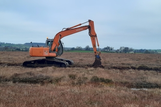 Restoration works at Glenullin Bog