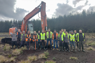 Peatland contractor training at Haughey's Bog 