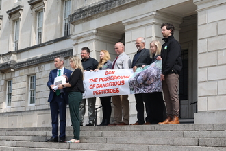 Presenting petition on ban on possession of dangerous pesticides