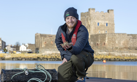 Dr Nick Baker Horne at the launch of the new Carrick native oyster nursery