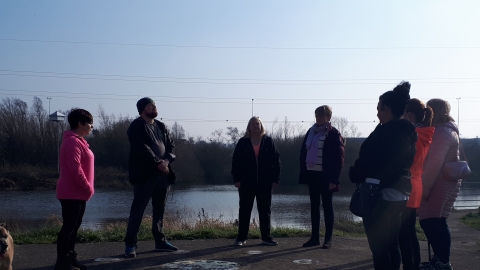Winter wellness walk at Bog Meadows Nature Reserve