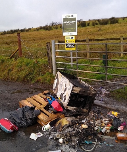 Fly tipping, Slievenacloy (c) Robert Uprichard 