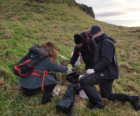 Nature Reserves Team at Isle of Muck