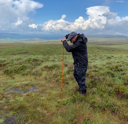 Peat sampling on Cuilcagh Mountain
