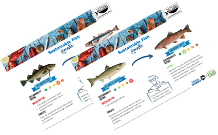 Sustainable fish swaps infographic