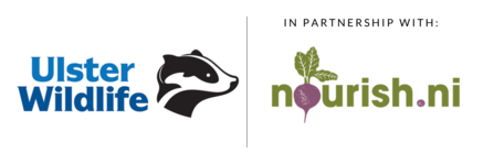 Ulster Wildlife logo in partnership with Nourish NI logo