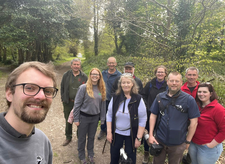 Partners involved in the red squirrel release at Castle Ward 