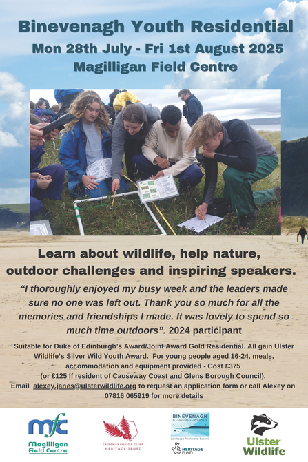 Binevenagh Youth Residential 2025 Poster