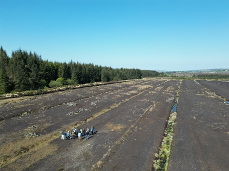 Jennifer's family and colleagues at Haughey's Bog 