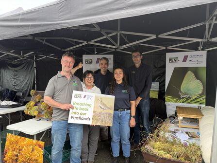 PEAT+ and Mourne Heritage Trust staff at the Back From the Booley Festival in August