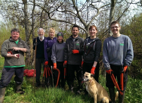 CES volunteering day at Bog Meadows